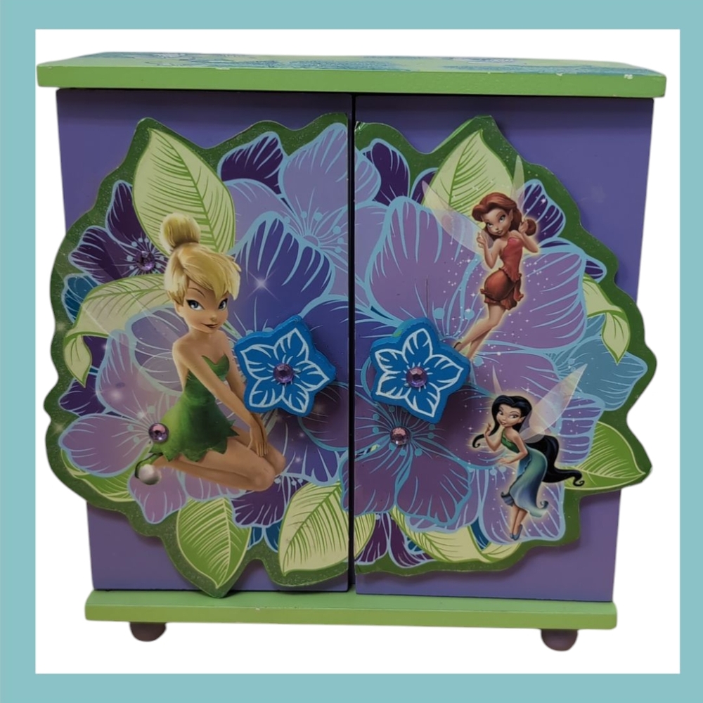Disney Tinker Bell Floral Jewelry Box